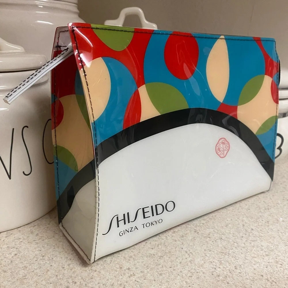 SHISEIDO Ginza Tokyo Glossy Cosmetic & Travel Bag | Makeup Case | NWOT